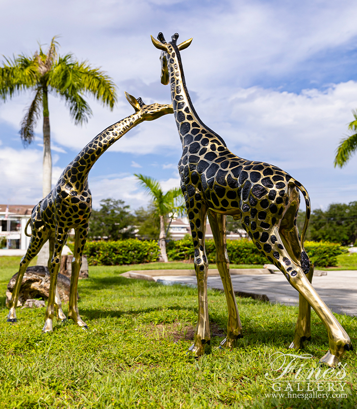 Bronze Statues  - Large Giraffe Pair - BS-495